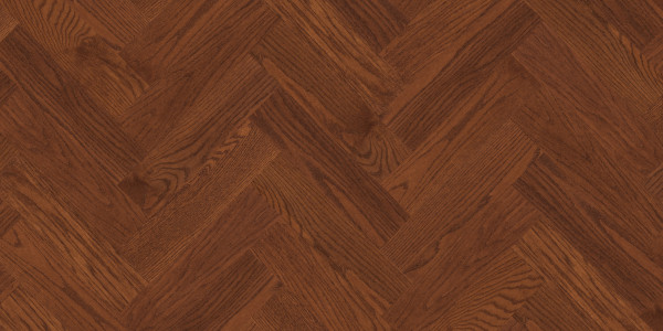 CHENE ROUGE HERRINGBONE ENG ½X5 AMARETTO MAT-BROSSE