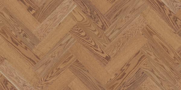 CHENE ROUGE HERRINGBONE ENG ½X5 CREME BRULEE MAT-BROSSE